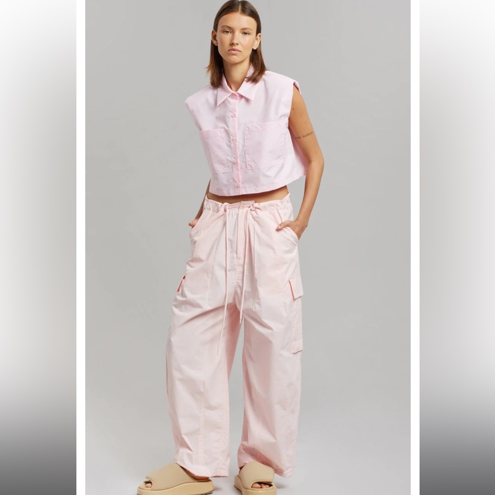 The Frankie Shop Jenna Cargo Parachute Joggers - L